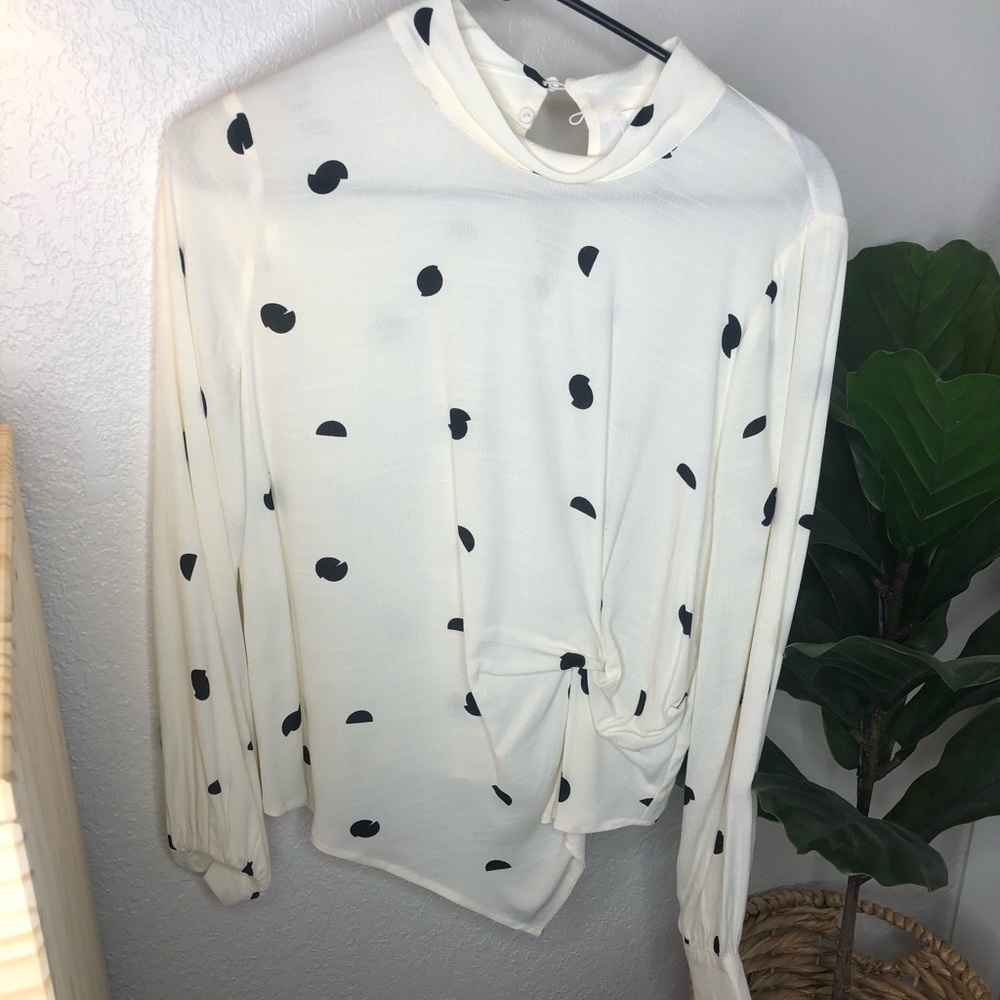 Polka dot blouse